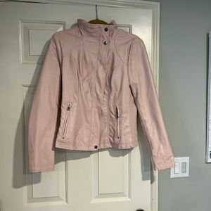 New with tags pink leather jacket